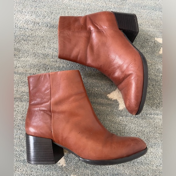 Sam Edelman Joey Leather Boots Brown 7 - Picture 5 of 6